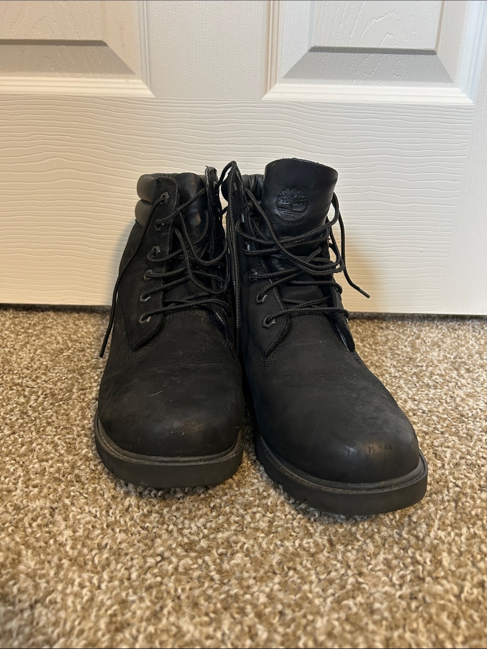 Timberland Black Men's Lace-Up Boots with Padded Collar